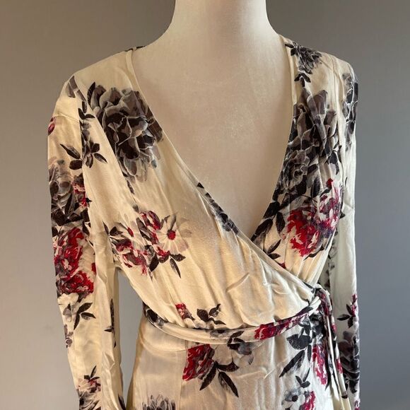 Somedays Lovin Mary May Long Sleeve Maxi Wrap Dress - Picture 4 of 14